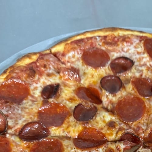 2 Pepperoni Slices and 1 Fountain Drink.