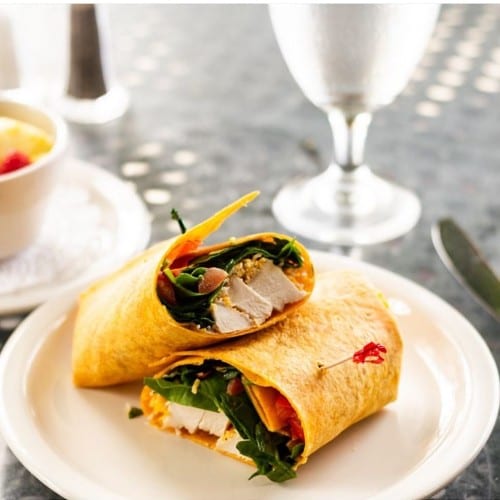 Chicken Caesar Wrap.