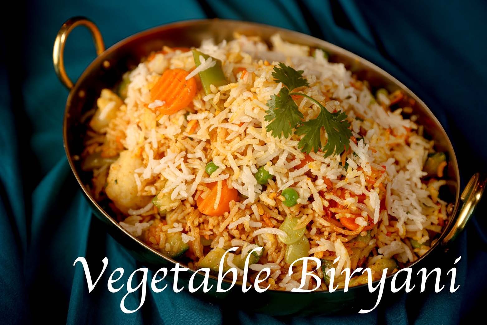 Vegetable Biryani.