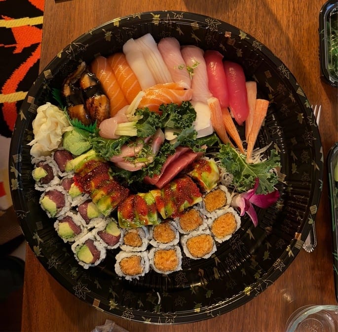 Sushi and Sashimi For Two.