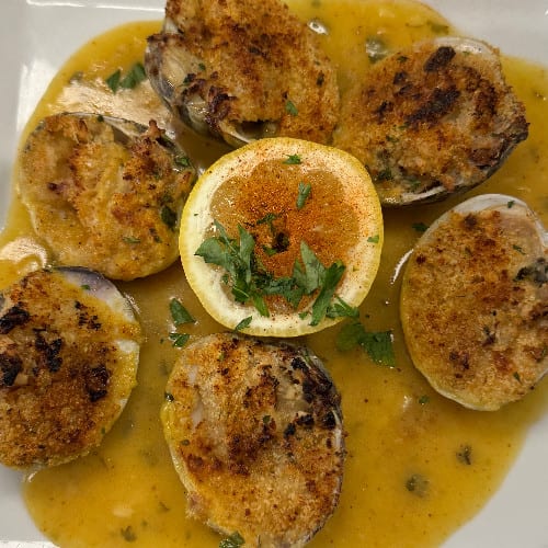Baked Clams.