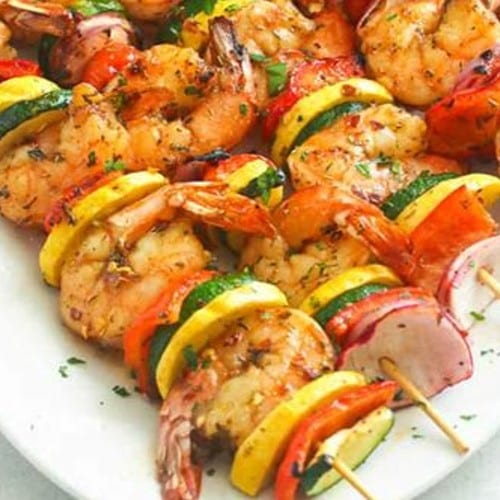 Shrimp Kabob.