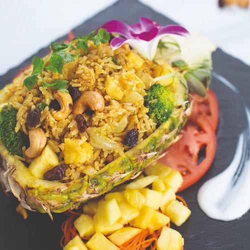 VG Pineapple Fried Rice.