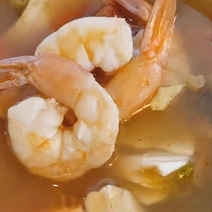 Tom Yum Goong Soup.