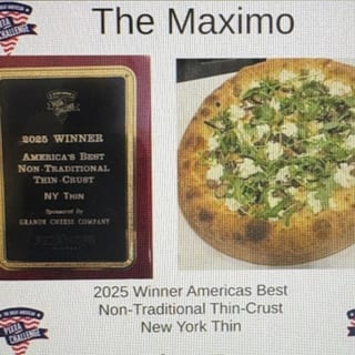 16” The Maximo 2025 1st place in The Great America Pizza Challenge  Non-Traditional Thin-Crust NY Thin