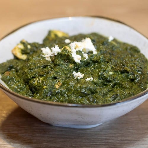 Palak paneer.