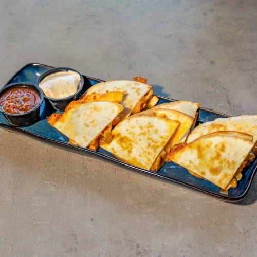 Lunch Southwest Chicken Quesadilla.