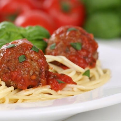 Meatball Pasta.