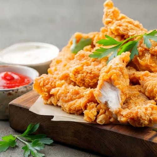 Kids Chicken Fingers & Fries.