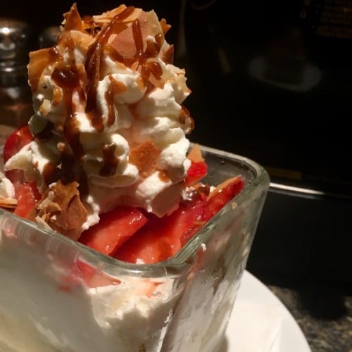 Gelato & Fresh Macerated Berries.