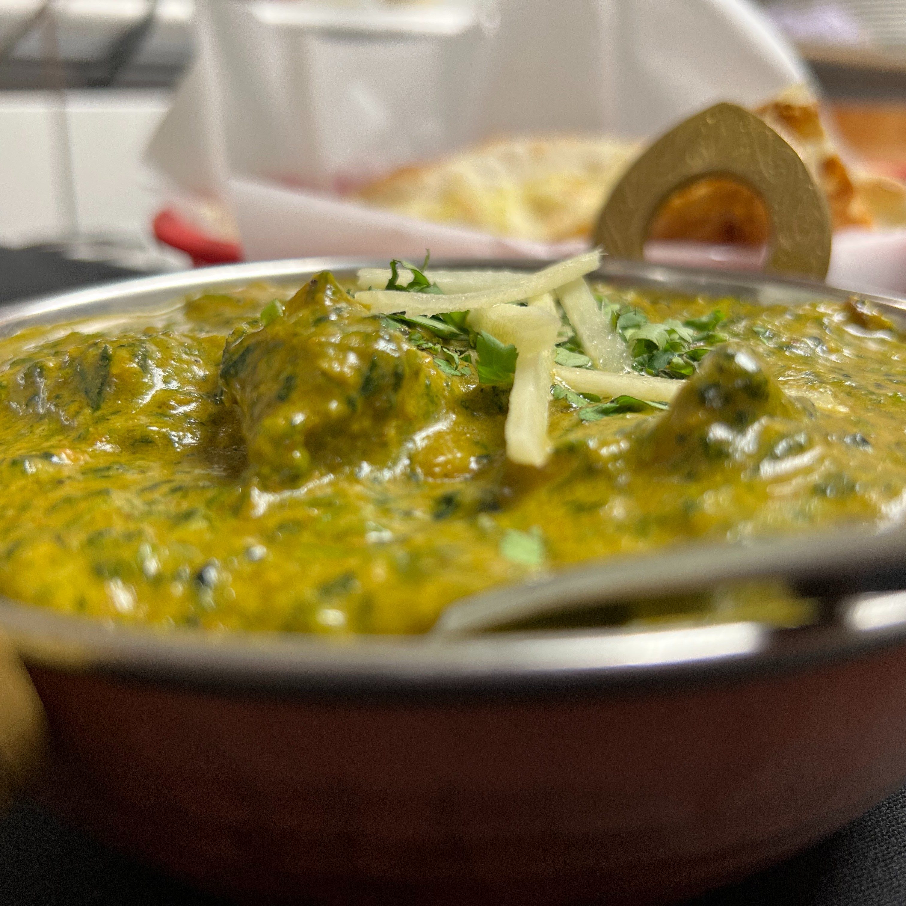 Lamb Saag (Spinach) (GF).