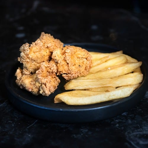 Mini Popcorn Chicken.