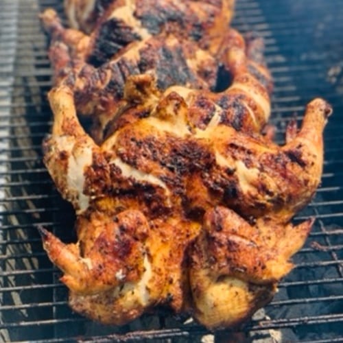 Whole Charcoal Grilled Chicken.