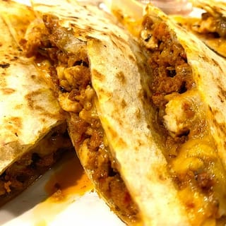 CHICKEN AND CHORIZO QUESADILLA