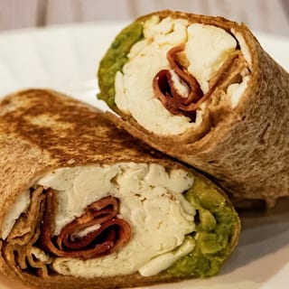 Egg White, Turkey Bacon, Avocado Wrap