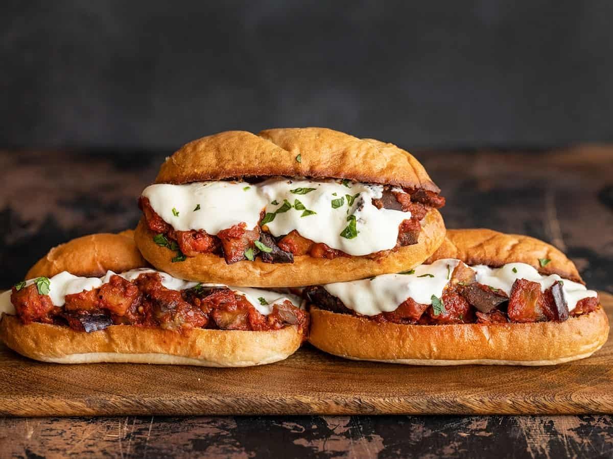 Eggplant Parmigiana Sub.