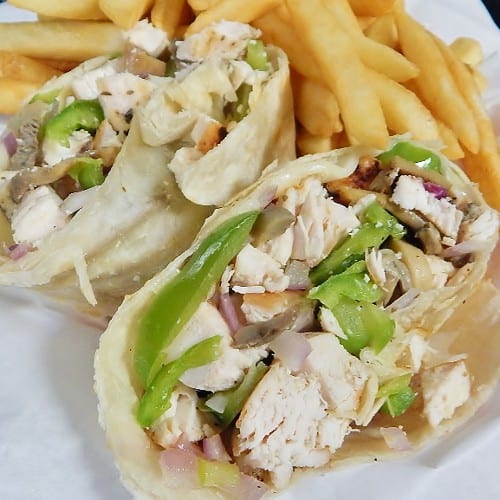 Chicken Philly Wrap.
