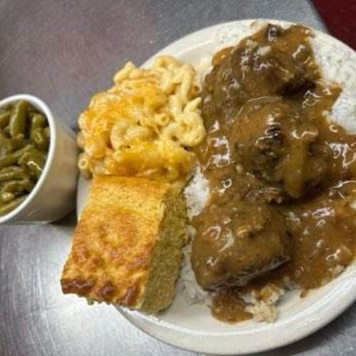 Smothered Meatballs.