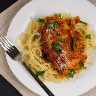 Chicken Parmesan with Spaghetti
