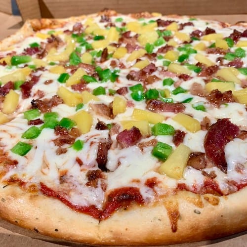16" Hawaiian Pizza.