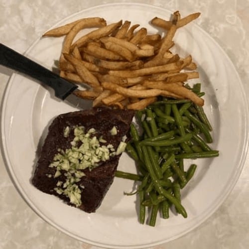 Flat Iron Steak plate.