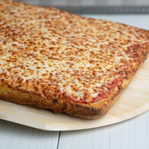 Pepperoni Deep Dish Pizza.