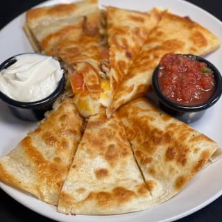 Dinner Chicken Quesadilla Plate