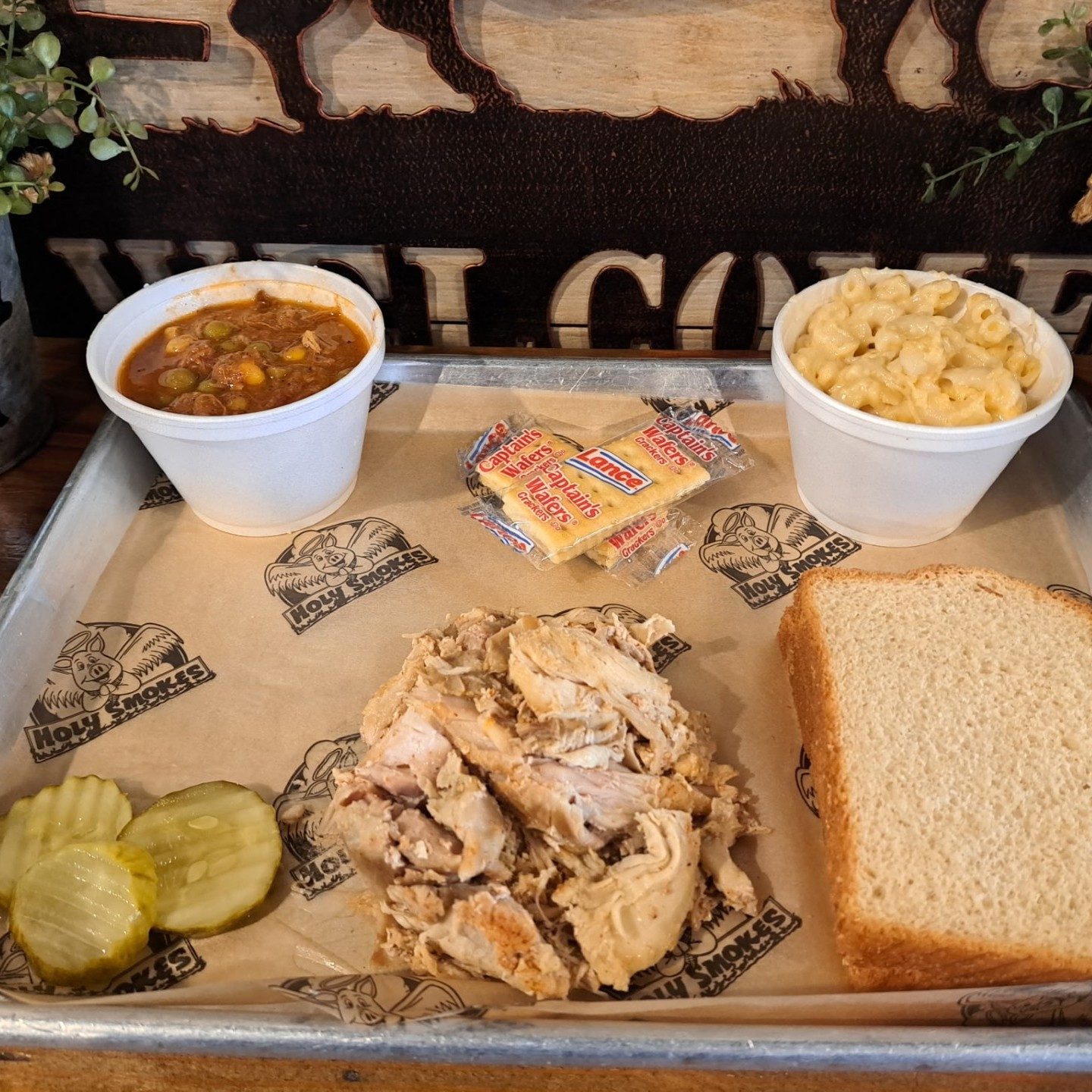 Pulled Chicken Dinner.