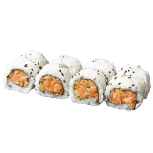 *Spicy Salmon Roll.
