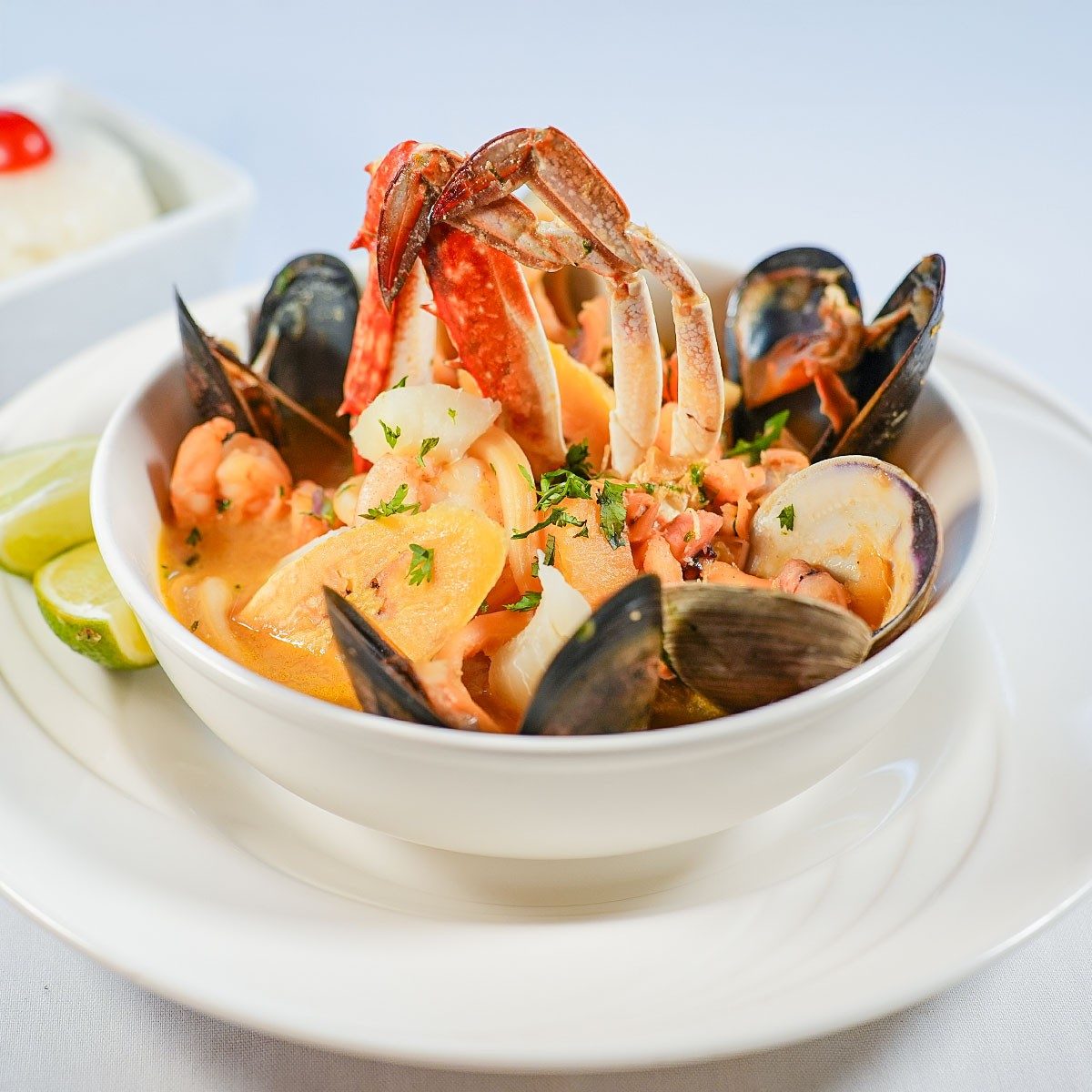 Sopa De Mariscos / Sea Food Soup.