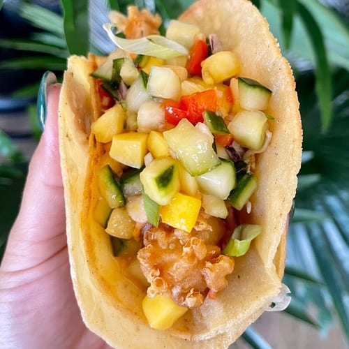 Shrimp Tempura TACOS.