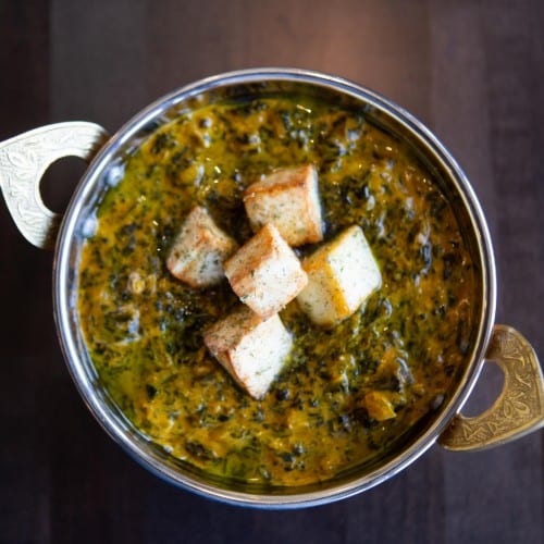 Saag Paneer Curry.