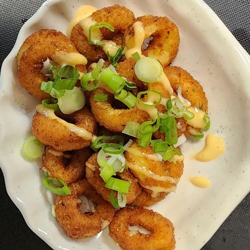 Golden Crispy Fried Calamari.