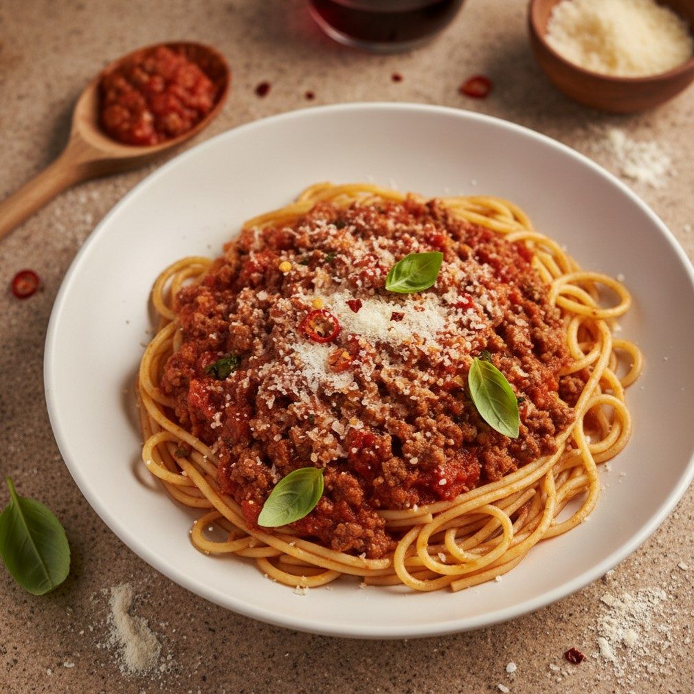 Spaghetti with Meat Sauce.