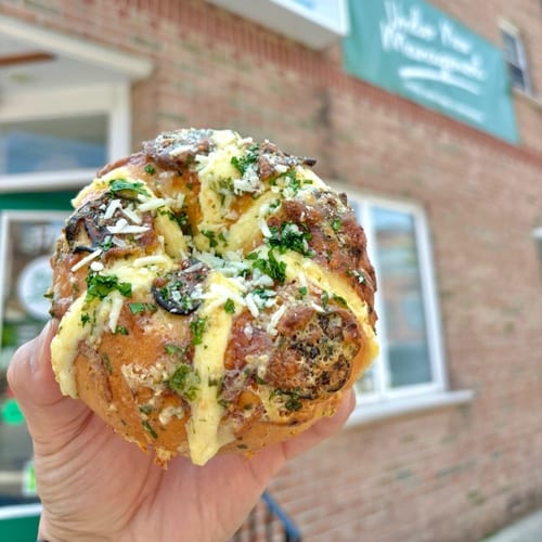 Korean Stuffed Bagel.