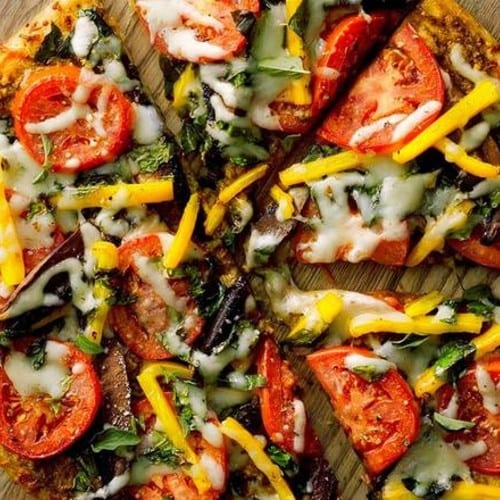 Vegetarian Delight Pizza.