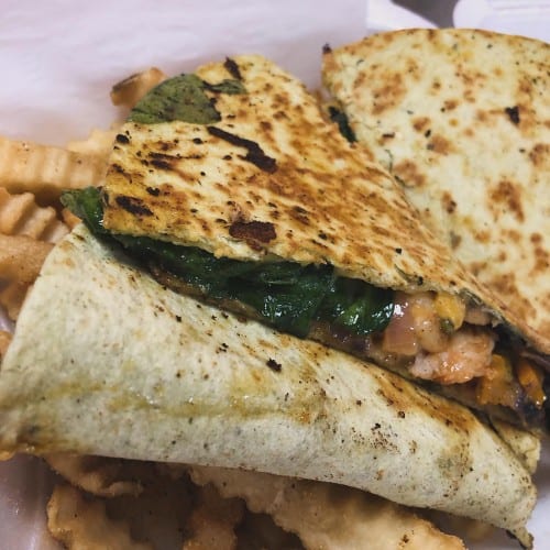 Kickin' Shrimp Quesadilla Combo.