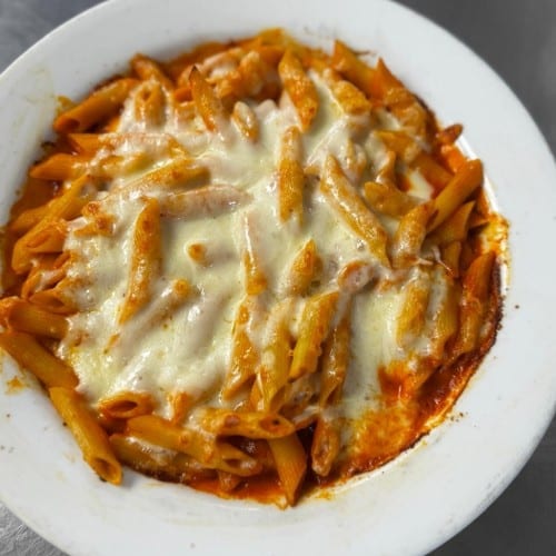 Baked Mostaccioli.