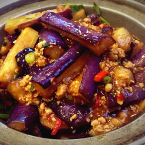 Eggplant Casserole with Ground Pork.