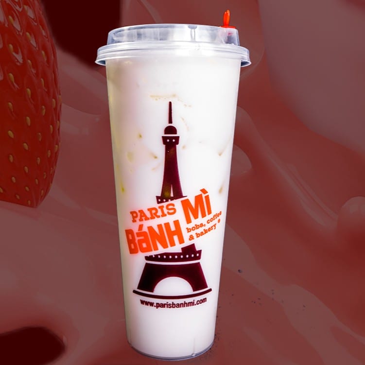 34. LYCHEE MILK TEA.