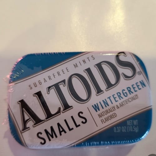 Altoids SMALLS, Wintergreen Sugar Free Mints.
