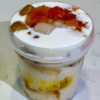 Milk Pudding Peach Gum Taro Ball