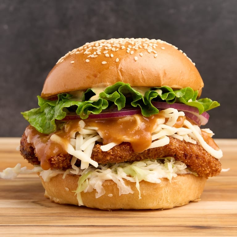 Delicious Katsu Burger: A Must-Try!
