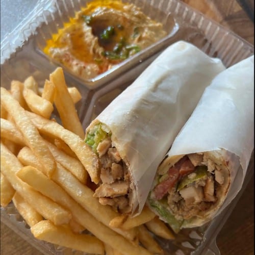 Beef Shawarma Wrap Combo.