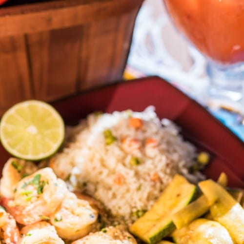 Camarones Al Mojo De Ajo.