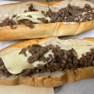 Large Cheese Steak and Onions Sub  22"