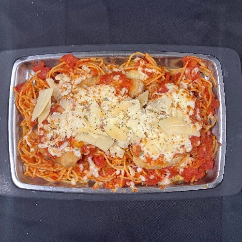 Breaded  Chicken Parmigiano.