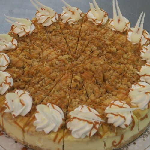 Apple Caramel Streusel Cheesecake - 2 Day PreOrder Required.