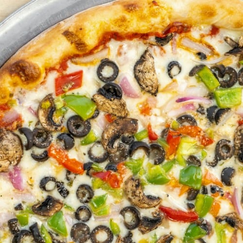 Sautéed Veggie Pizza.