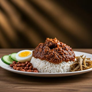 Lemak Rice with Rendang Beef